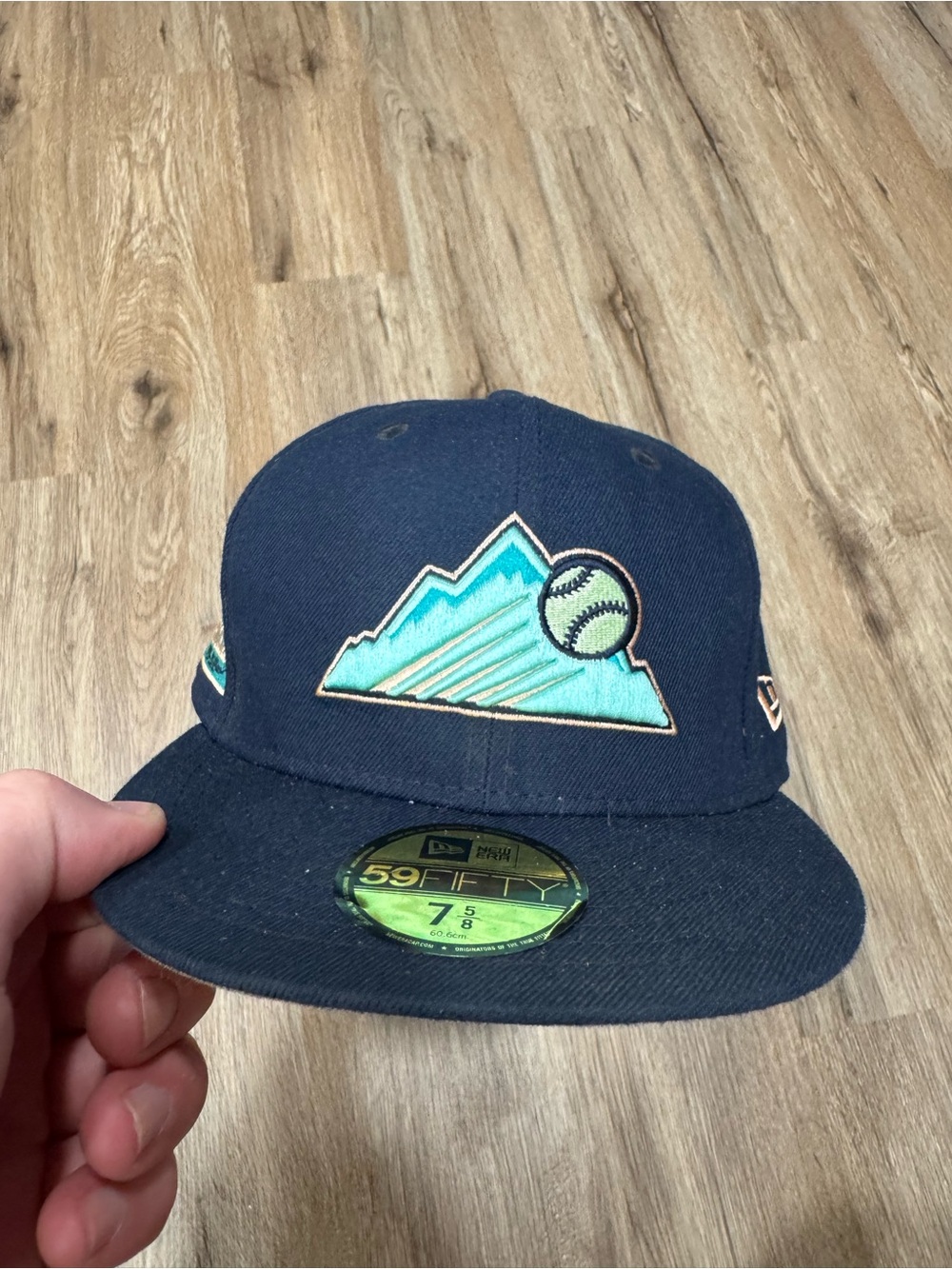 Lids Hat Drop Exclusive Colorado Rockies Oceanside Peach 5950 Hat, 7 5/8